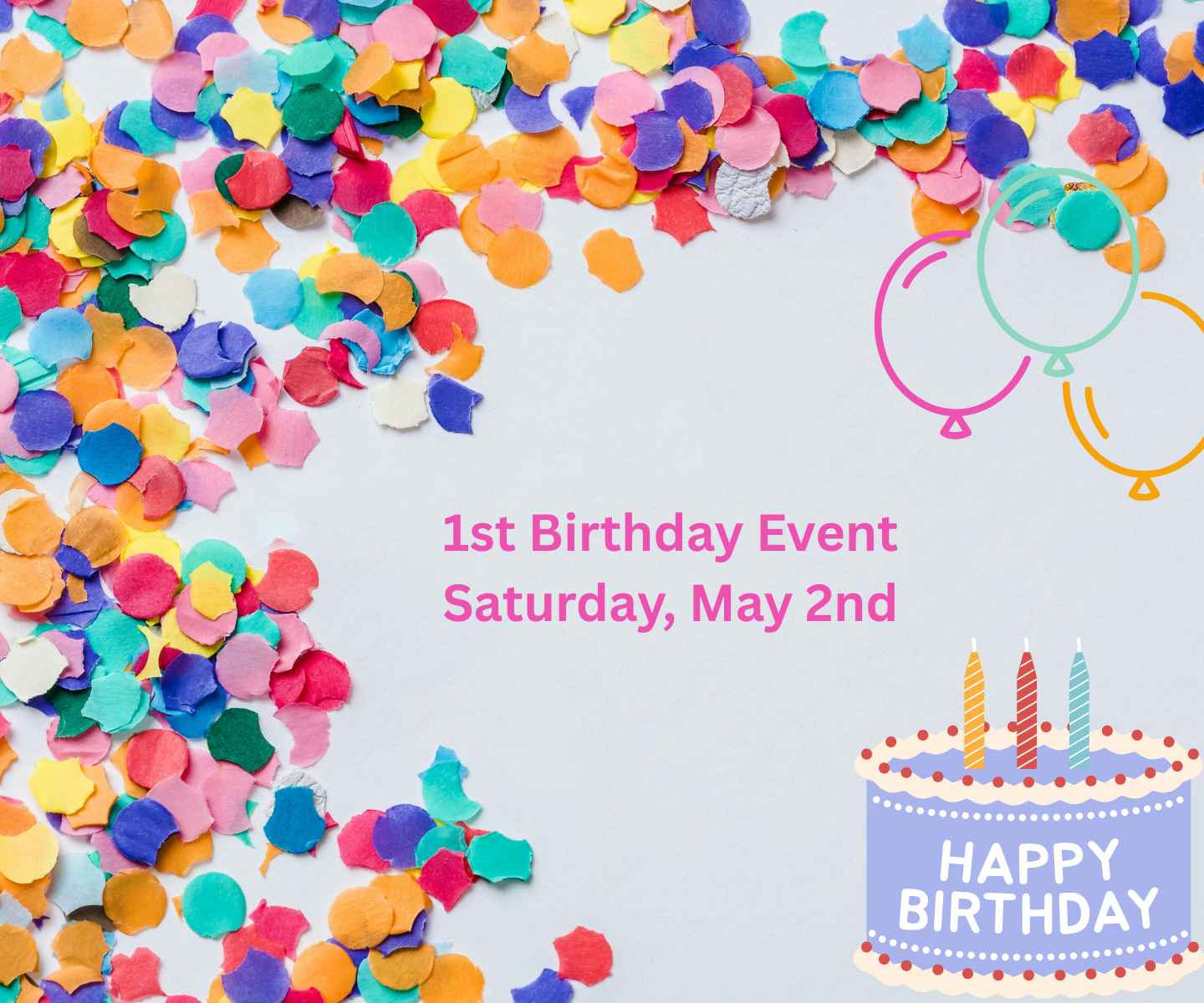 1st birthday event